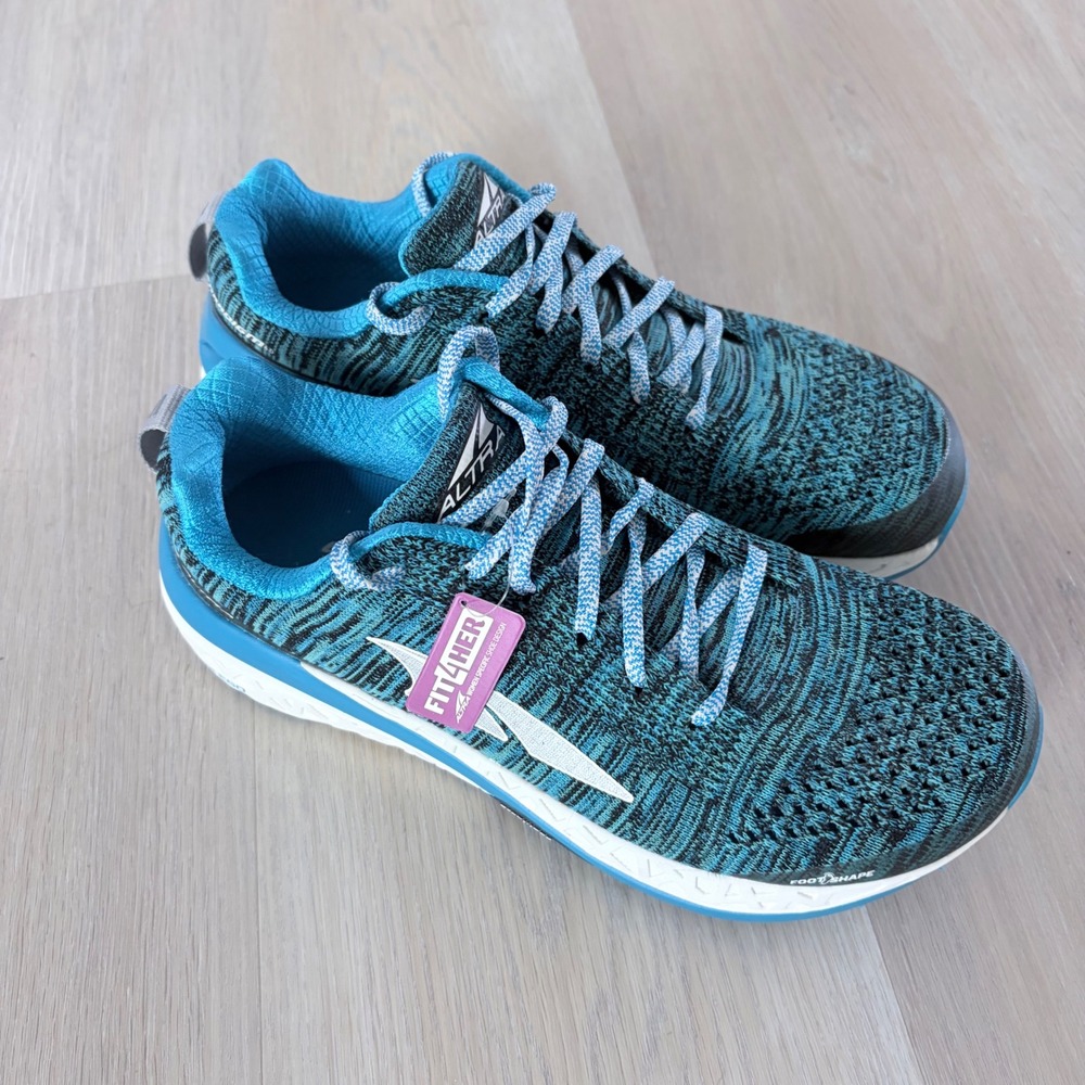 Altra Paradigm 4.0 Womens Running Shoes Teal Blue Knit AFW1848G-4 Size 9 NEW